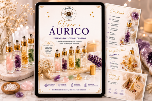 ✨ Elixir Áurico – Perfumes Roll-On con Cuarzos